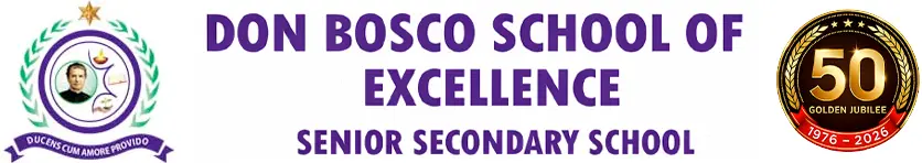 Don Bosco School of Excellence Golden Jubilee logo